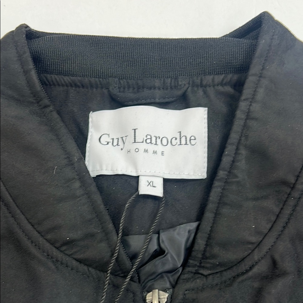 Guy Laroche Black Bomber Jacket Lightweight Design NWT - Picture 5 of 7